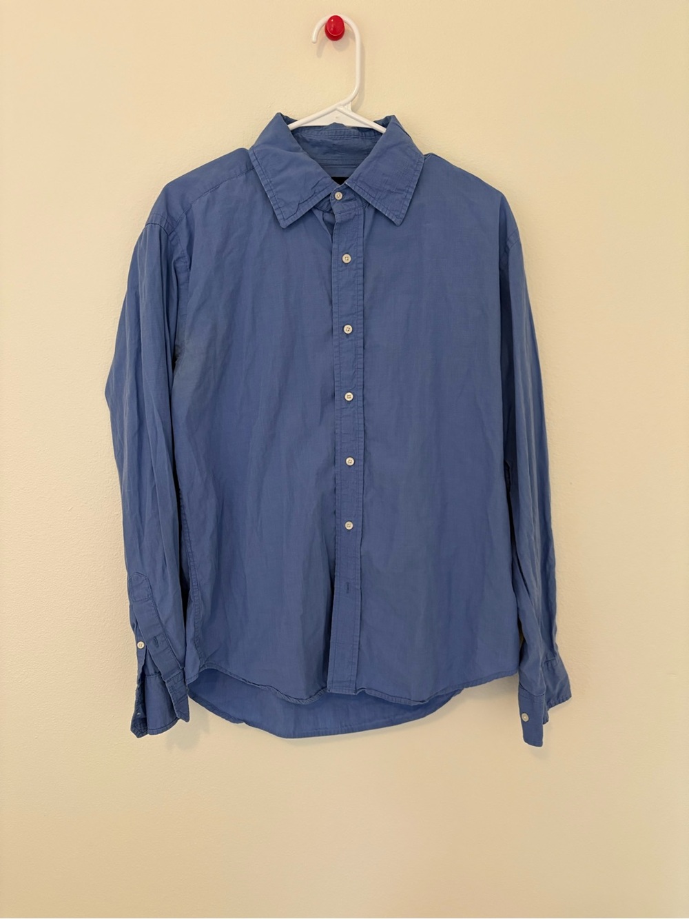 Gucci Men's Classic Blue Button-Down Shirt